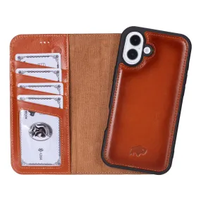 Carter iPhone 16 Plus Wallet Case, Burnished Tan