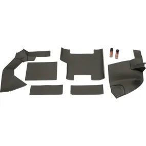 Case 2090 Series Tractor Replacement Lower Cab Foam Kit - Basketweave Black