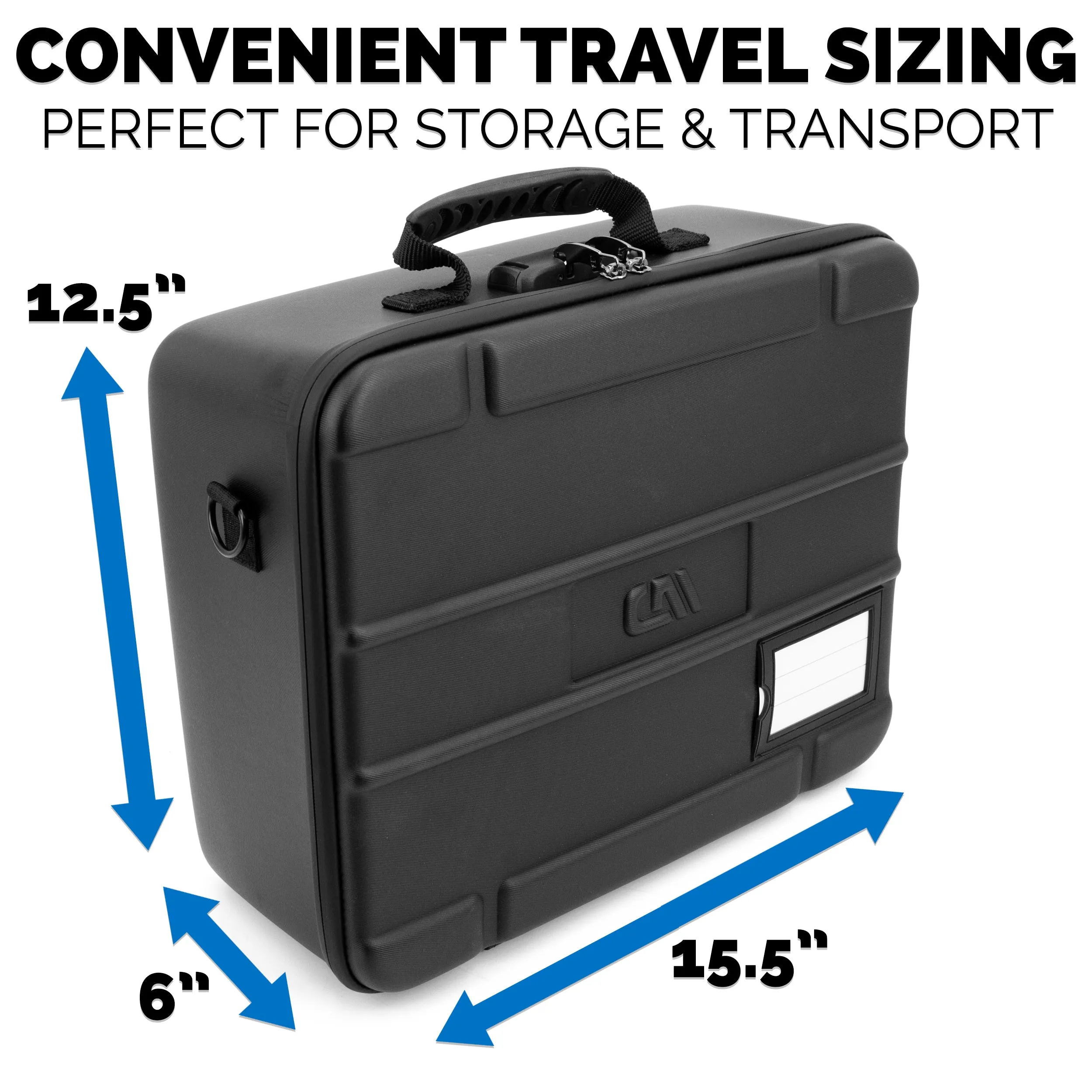 CASEMATIX Travel Case Compatible with Hercules DJControl Inpulse 200 MK2 DJ Controller in Dual Layer Customizable Foam - Includes Carry Case Only