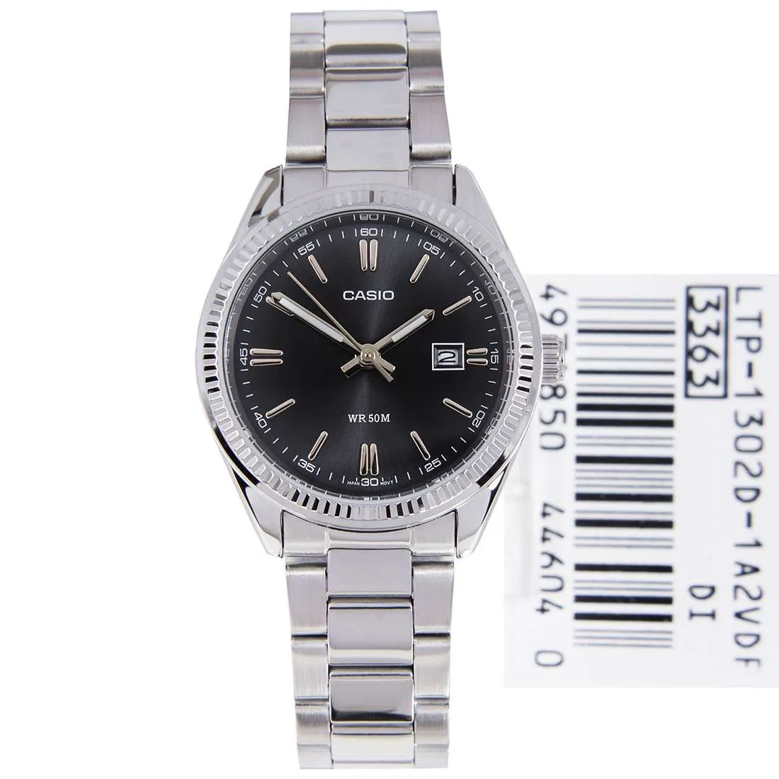 Casio LTP-1302D-1A2VDF Silver Stainless Steel Strap Watch for Women