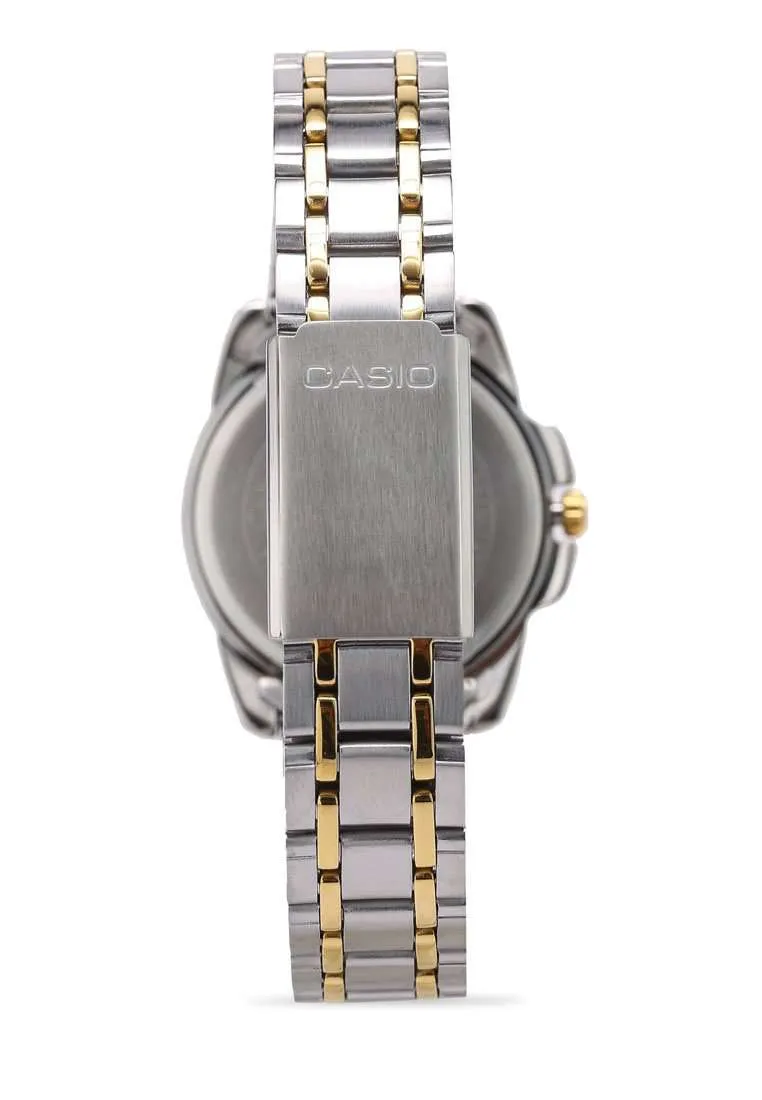 Casio LTP-1314SG-1AVDF Two Tone Stainless Steel Strap Watch for Women