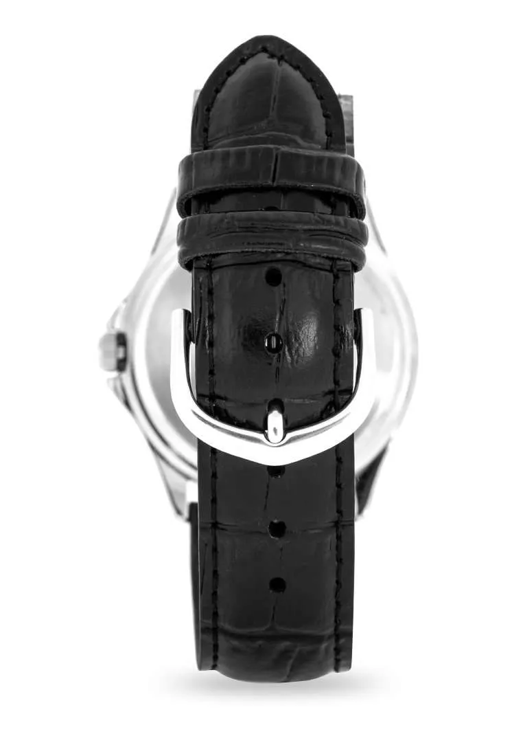 Casio MTP-1183E-7BDF Black Leather Strap Watch for Men