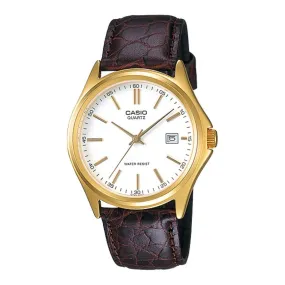 Casio MTP-1183Q-7ADF Brown Leather Strap Watch for Men