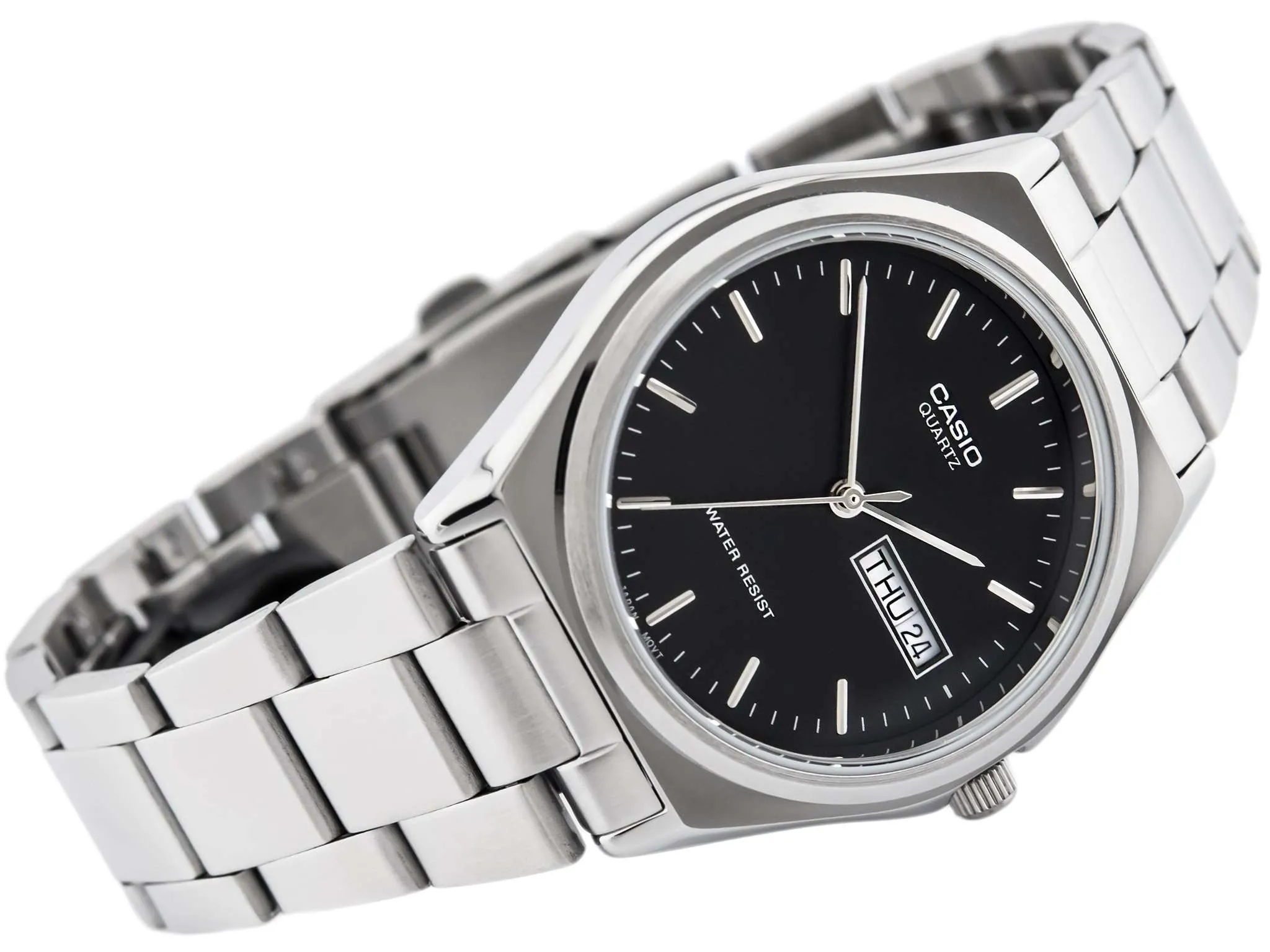 Casio MTP-1240D-1ADF Silver Stainless Steel Strap Watch for Men