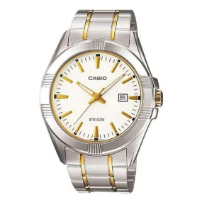 Casio MTP-1308SG-7AVDF Two Tone Stainless Steel Strap Watch for Men