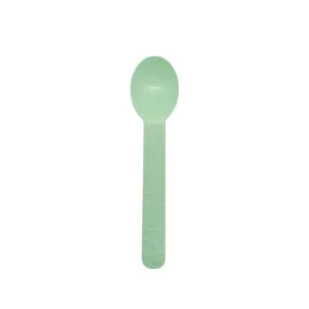 CCF Premium PP bio-base plastic wide handle dessert spoon- green 1000 Pieces/Case