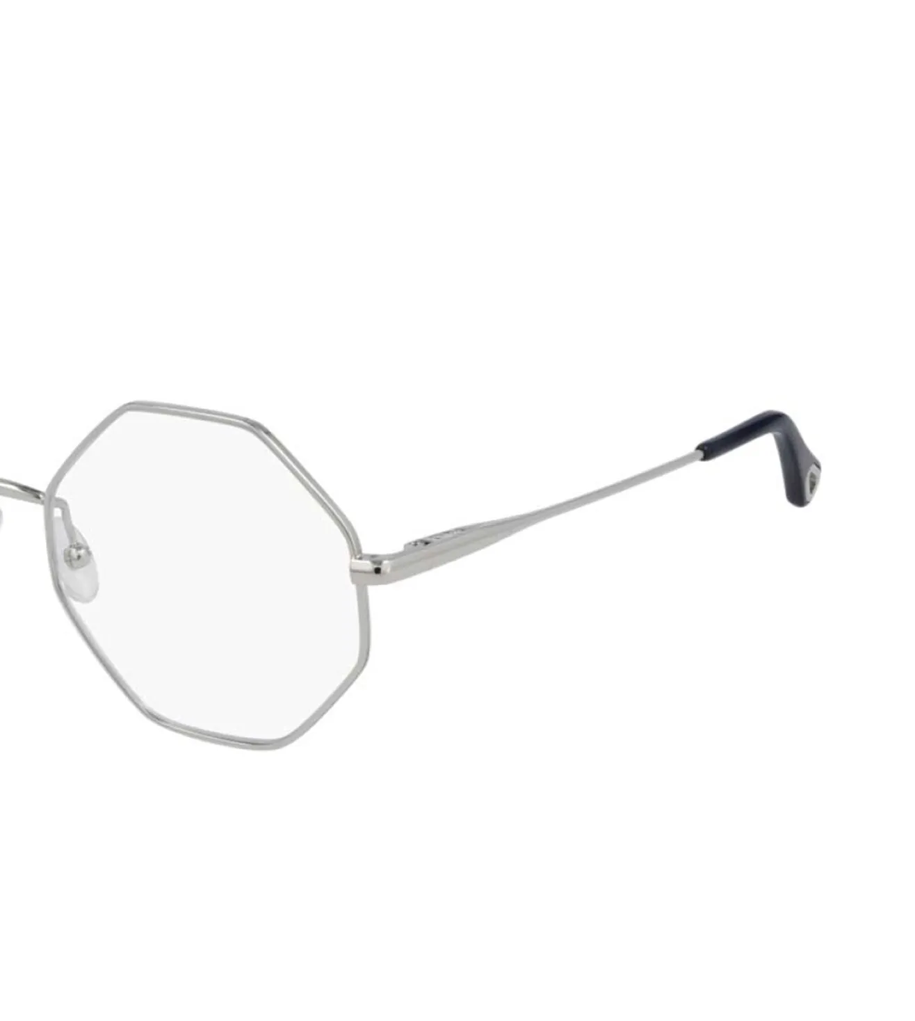 Chloe Women's Silver Geometric Optical Frame