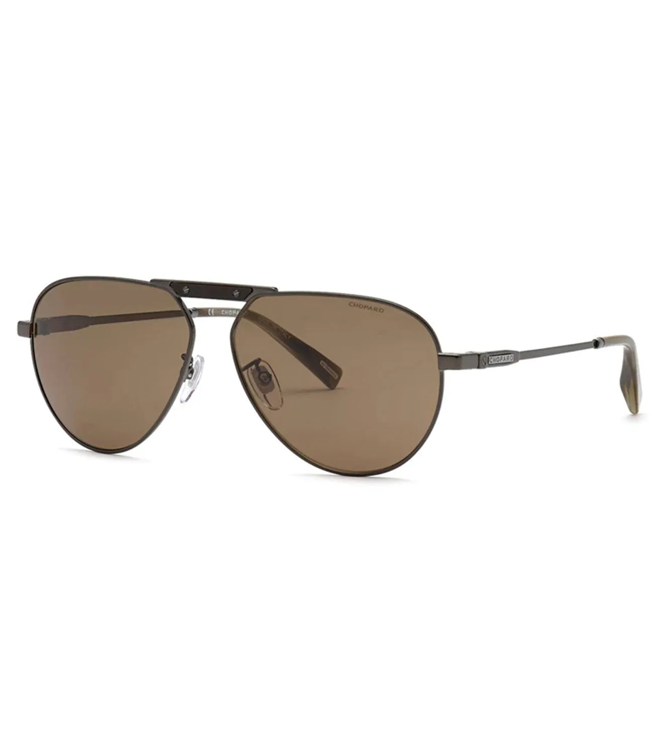 Chopard Unisex Brown Aviator Sunglasses