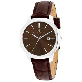 Christian Van Sant Women's Octave Slim Brown Dial Watch - CV0506 by Balec Group