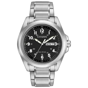 CITIZEN Eco-Drive Weekender Garrison Mens Watch Stainless Steel