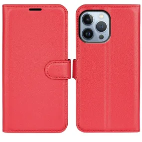 Classic iPhone 14 Pro Max flip case - Red