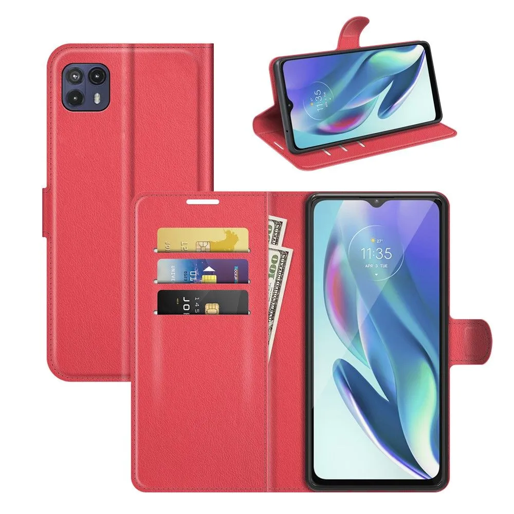 Classic Motorola Moto G50 5G flip case - Red