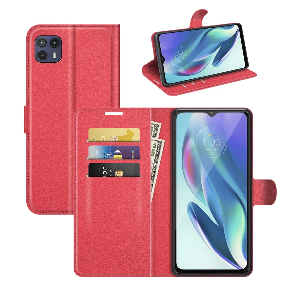 Classic Motorola Moto G50 5G flip case - Red