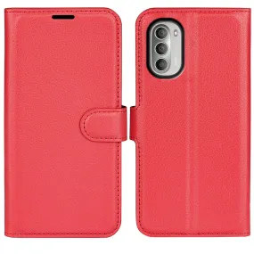 Classic Motorola Moto G51 5G flip case - Red