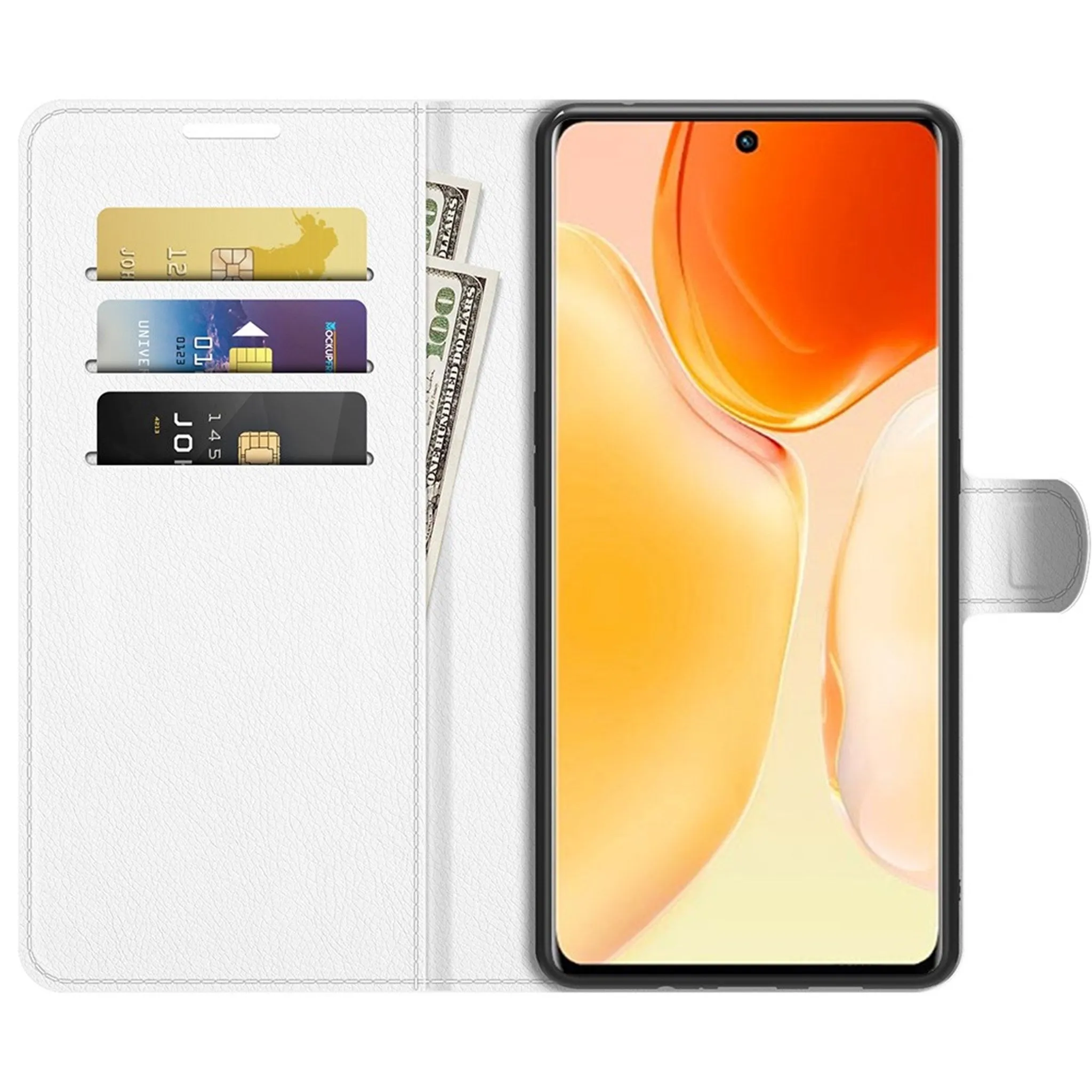 Classic Vivo X70 Pro flip case - White