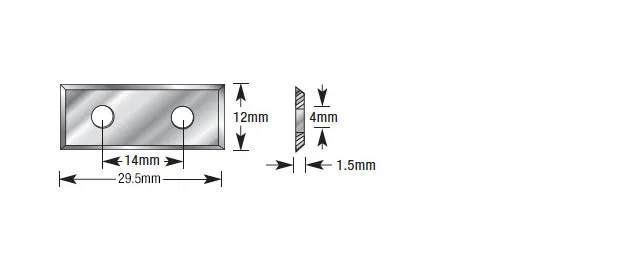 CNC Insert Knife | 30 x 12 x 1.5mm | HRK-30 | 738685375303