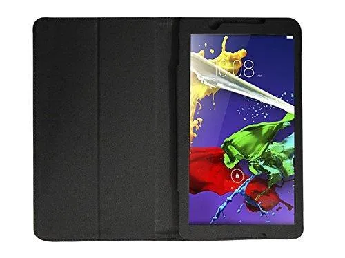 Colorcase Tablet Flip Cover Case for Lenovo Tab 2 A8-50 A850 Tablet - Black