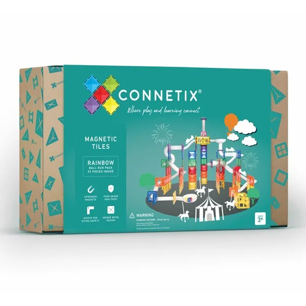 Connetix Tiles - 92 Piece Ball Run Pack