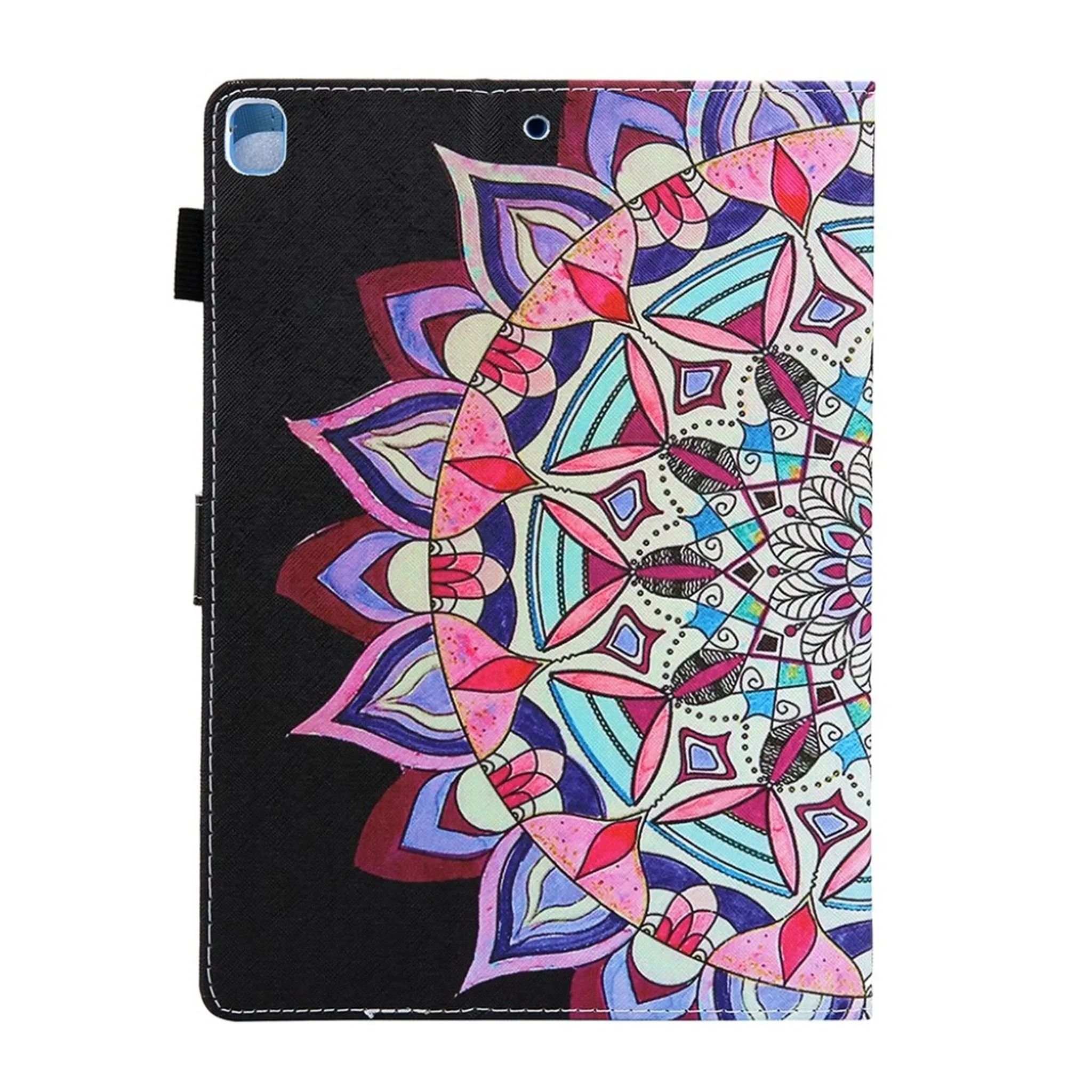 Cool patterned leather flip case for iPad (2018) - Mandala