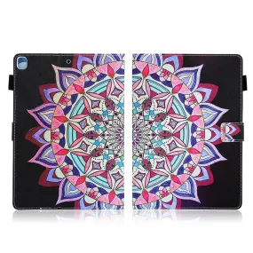 Cool patterned leather flip case for iPad (2018) - Mandala