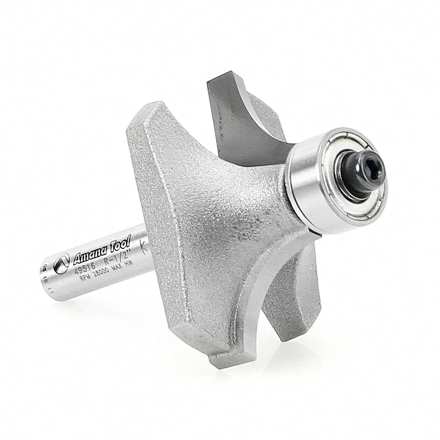 Corner Rounding Router Bit | 1⁄2 Radius x 1 1⁄2 Dia x 3⁄4 x 1⁄4"Shank | 49516 | 738685895160