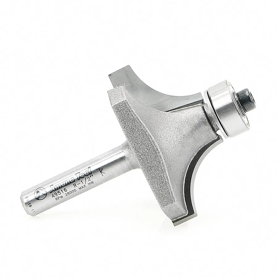 Corner Rounding Router Bit | 1⁄2 Radius x 1 1⁄2 Dia x 3⁄4 x 1⁄4"Shank | 49516 | 738685895160