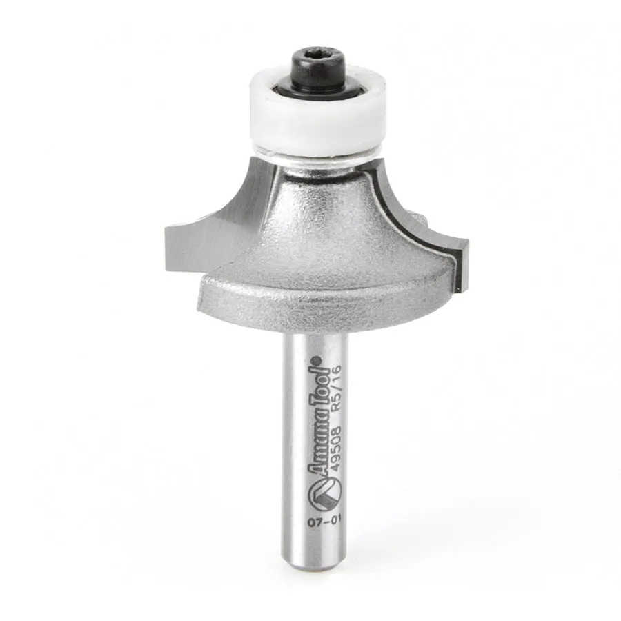 Corner Rounding Router Bit | 5⁄16 Radius x 1 1⁄8 Dia x 1⁄2 x 1⁄4"Shank | 49508 | 738685895085