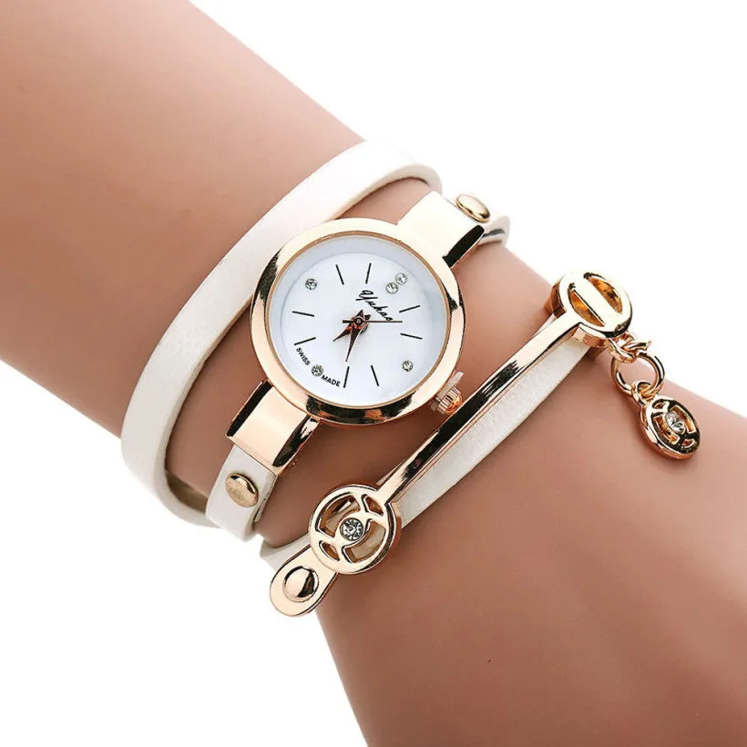 Creative Fashion Wrist Quartz Watches Women Leather Strap Band Popular Watch Shopping Travel Casual Quartz-watch