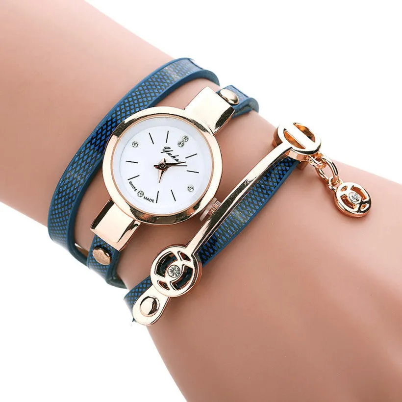 Creative Fashion Wrist Quartz Watches Women Leather Strap Band Popular Watch Shopping Travel Casual Quartz-watch