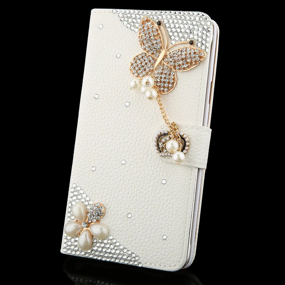 Crystal Rhinestone Diamond Leather Phone Case for Samsung galaxy