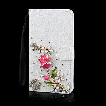 Crystal Rhinestone Diamond Leather Phone Case for Samsung galaxy