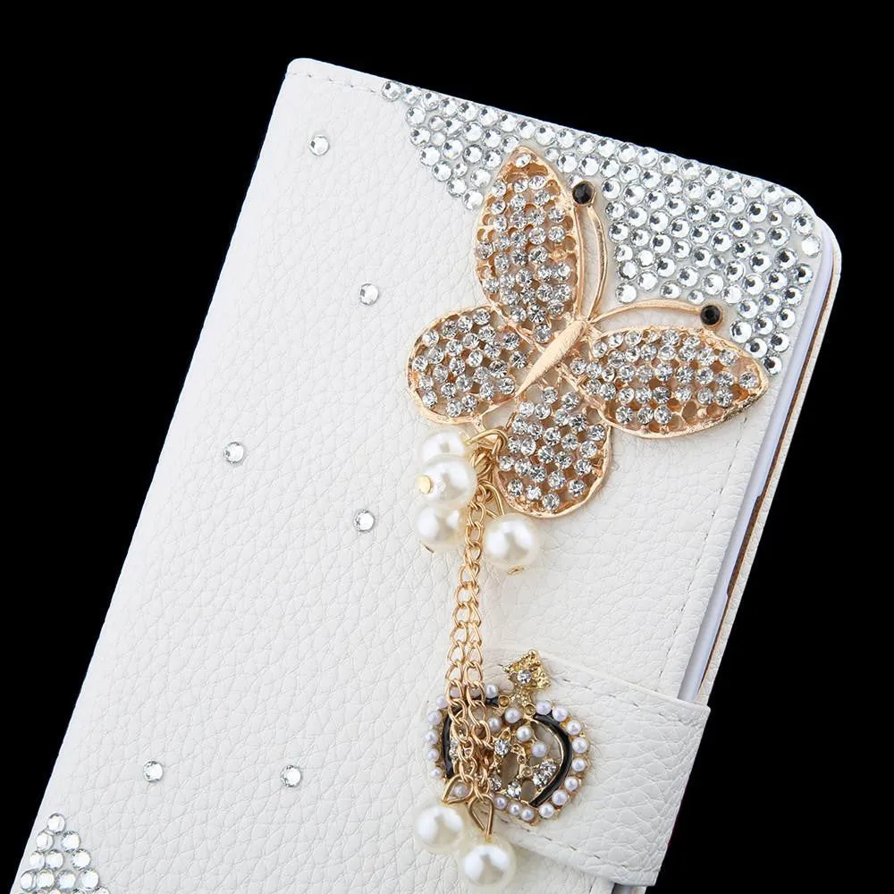 Crystal Rhinestone Diamond Leather Phone Case for Samsung galaxy