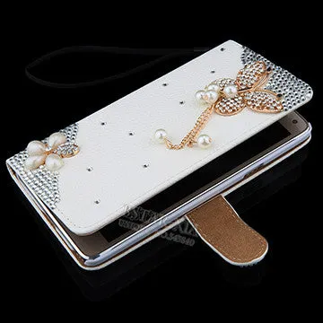 Crystal Rhinestone Diamond Leather Phone Case for Samsung galaxy