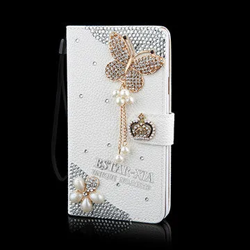 Crystal Rhinestone Diamond Leather Phone Case for Samsung galaxy