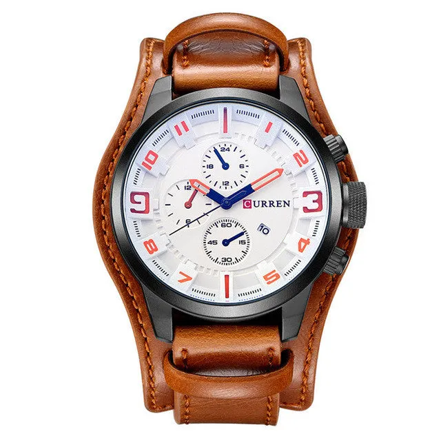 CURREN Luxury Top Brand Men's Sports Watches Fashion Casual Quartz-Watch Steampunk Men Military Wrist Watch Male Relogio Clock