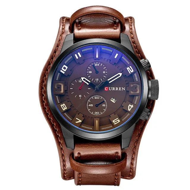 CURREN Luxury Top Brand Men's Sports Watches Fashion Casual Quartz-Watch Steampunk Men Military Wrist Watch Male Relogio Clock