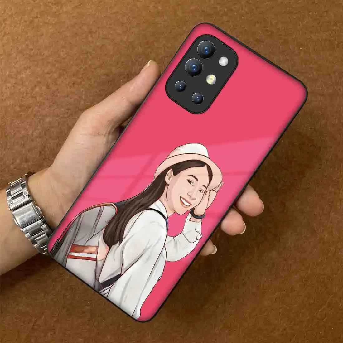 Custom Back Cover for Oneplus 9R with Photo One plus Mobile Back Cover - Cartoonify From Photo