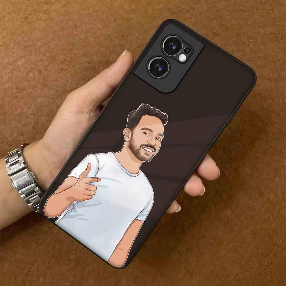 Customized Back Case for Oneplus Nord CE 2 with Photo  Design Back Case - Cartoonify From Photo