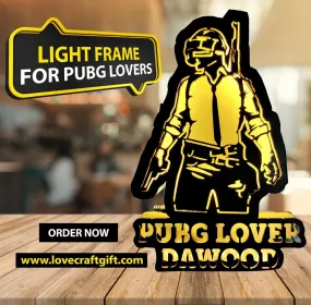 Customized Light Frame For PubG Lovers