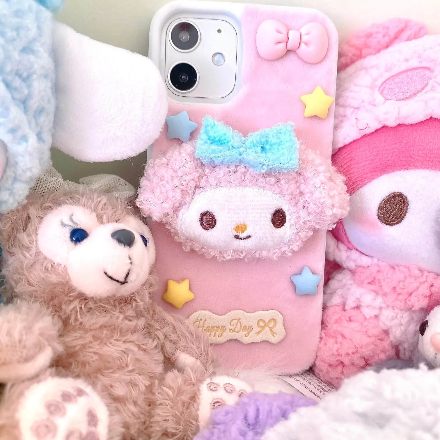 cute Plush phone case by40042