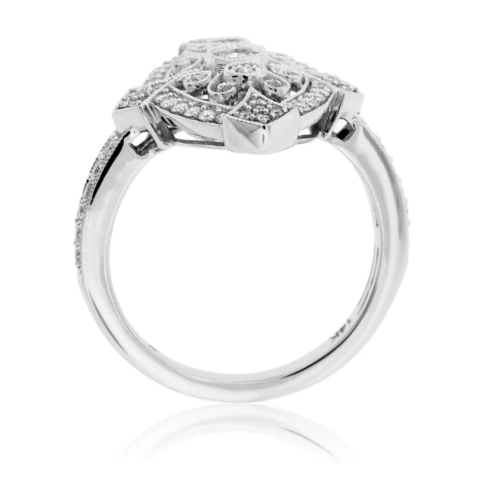 Diamond Art Deco Style Ring