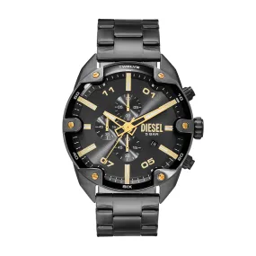 Diesel Spiked Gun-Metal Chronograph Watch DZ4669