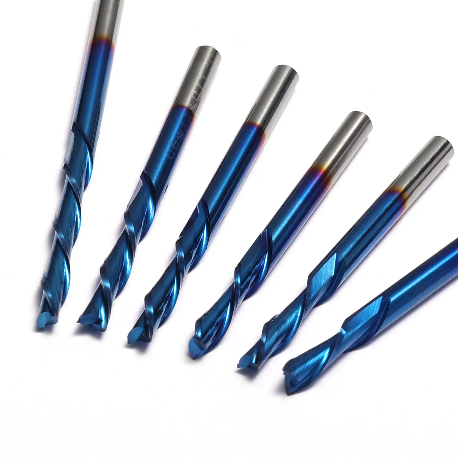 [Discontinued] SD06A, 1/8" Shank, 2 Flute, Spiral Down Cut, Milling Cutter Bit Set, 6-PCS