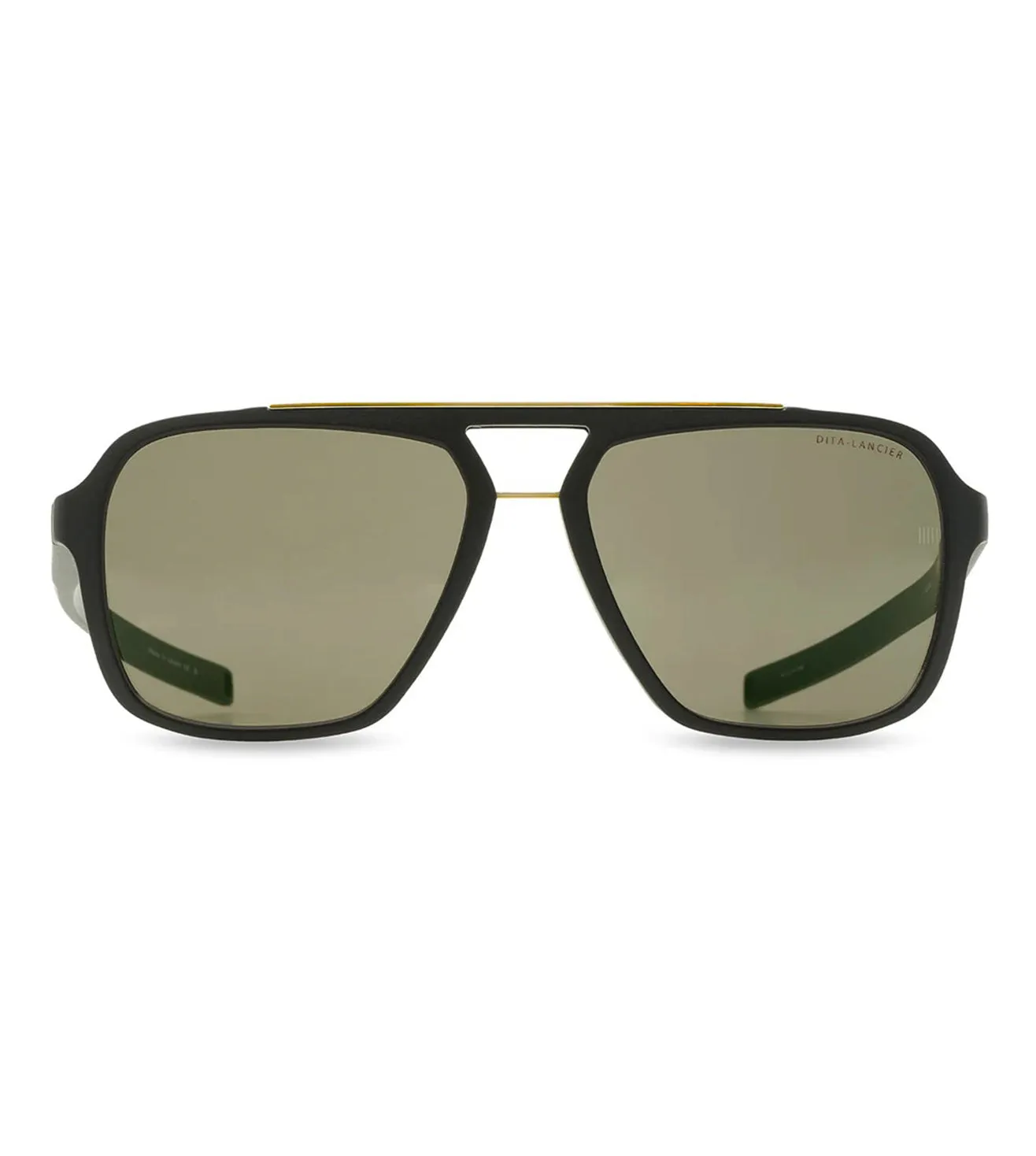 Dita Lancier LSA-415 Unisex Green Aviator Sunglass