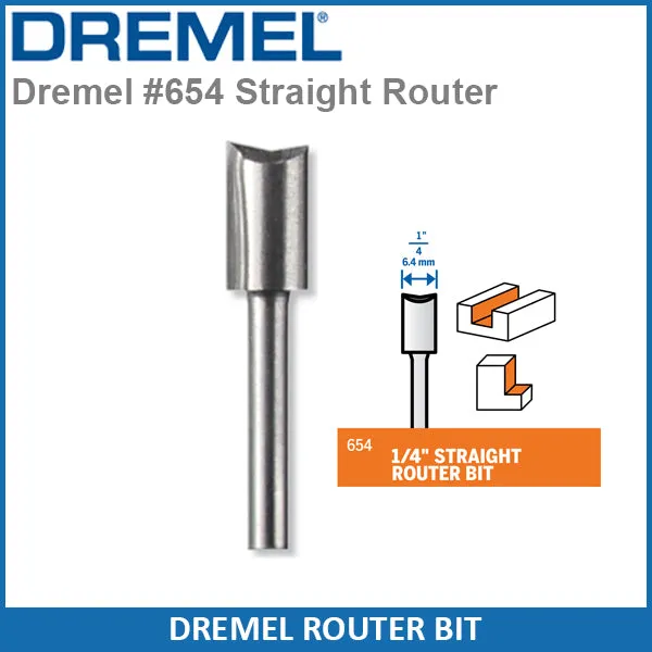 Dremel 654 Straight Router Bit