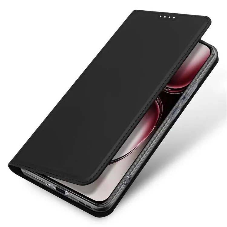 DUX DUCIS Skin Pro Faux Leather Wallet Flip Case for OPPO Reno12 Pro - Black