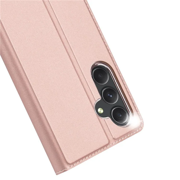 DUX DUCIS Skin Pro Faux Leather Wallet Flip Case for Samsung Galaxy A35 5G - Rose Gold