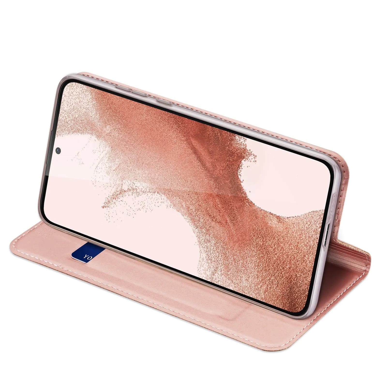 DUX DUCIS Skin Pro Faux Leather Wallet Flip Case for Samsung Galaxy S23  (Plus) - Rose Gold