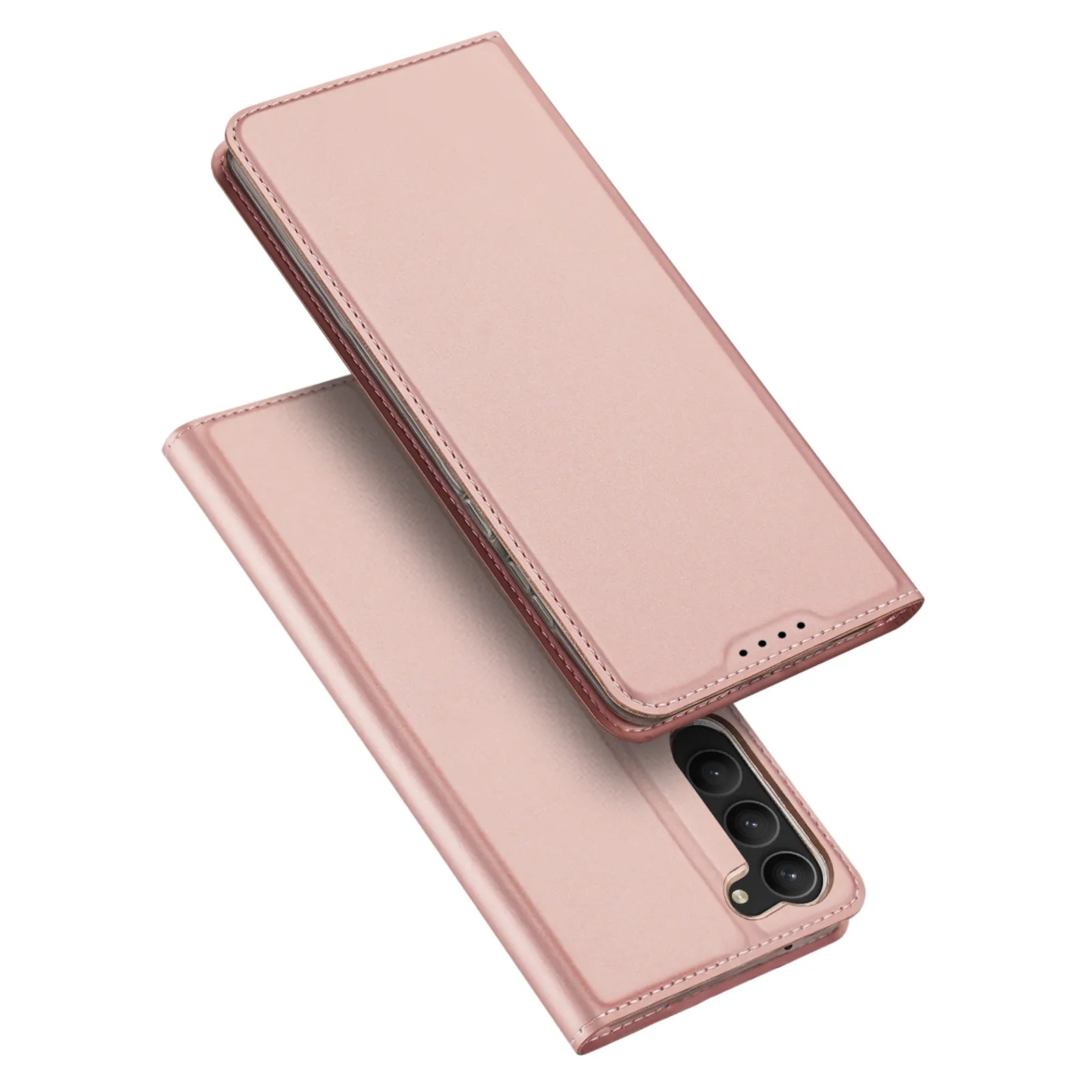 DUX DUCIS Skin Pro Faux Leather Wallet Flip Case for Samsung Galaxy S23  (Plus) - Rose Gold