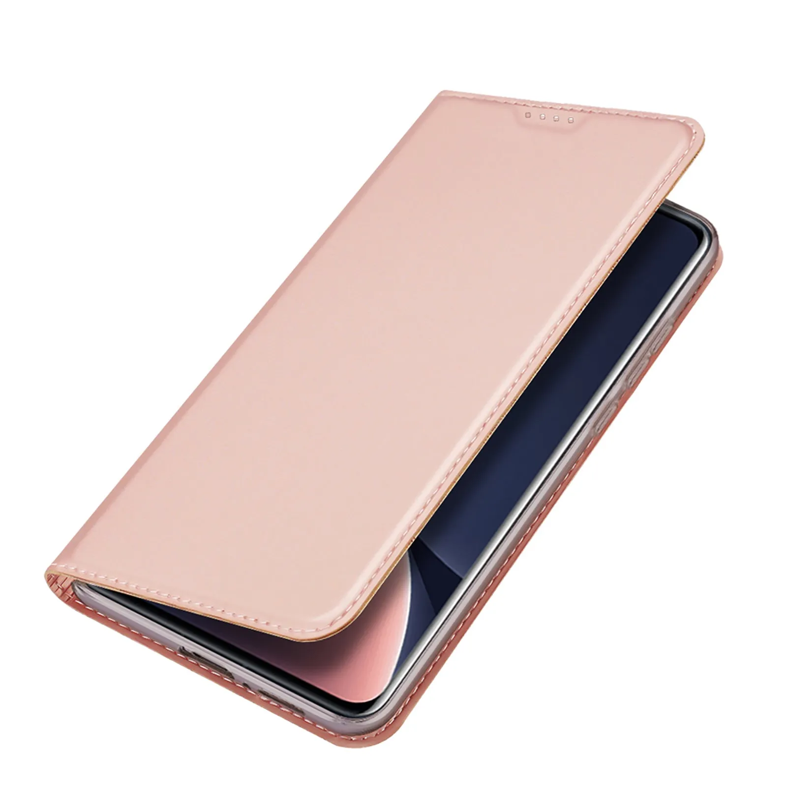 DUX DUCIS Skin Pro Faux Leather Wallet Flip Case for Xiaomi 13 Pro - Rose Gold